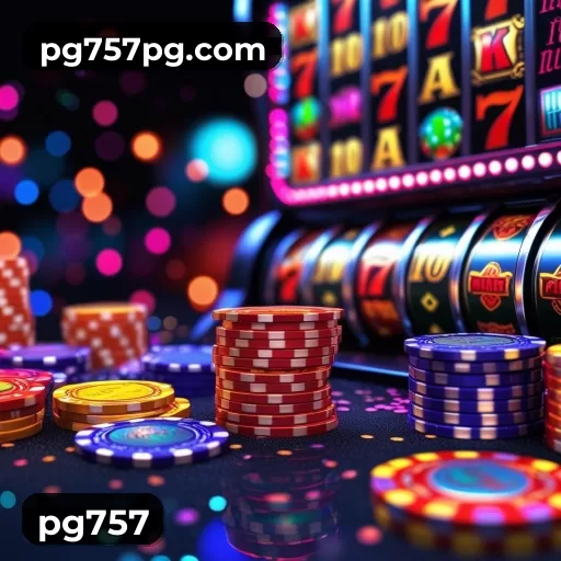 App pg757 no smartphone com fichas de cassino